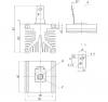 О281-110 охладитель, 110х110х100 мм, М24х1,5