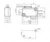 MSW-02B микропереключатель с планкой. чертеж