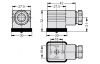 СЭ11-19 IP65 2+1 розетка разъёма EN 175301-803 (DIN 43650A)